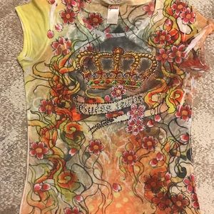 ✨SOLD✨Guess Jeans Bling Top✨